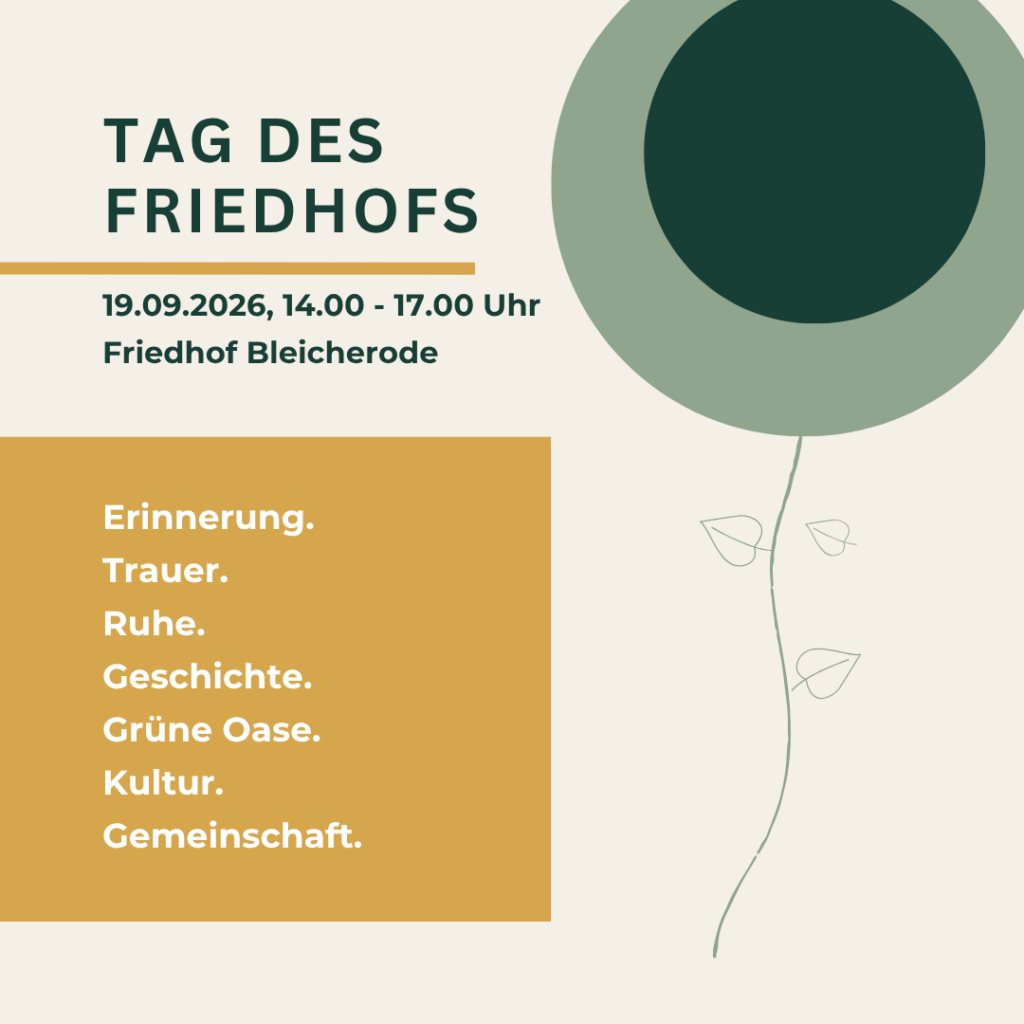 Tag des Friedhofs 2026